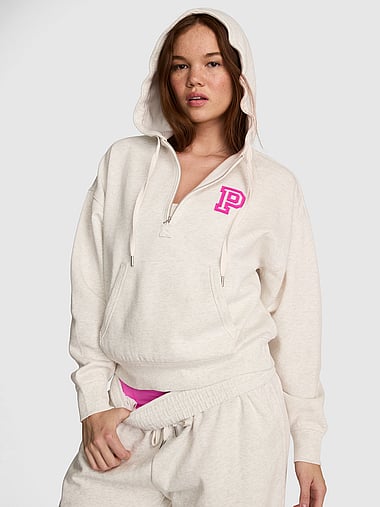 PINK - Campus Fleece™ Half-Zip Hoodie, image 2