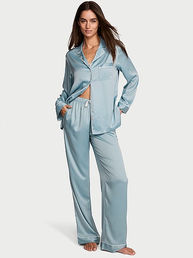 Victoria's Secret - Signature Satin Bridesmaid Long Pajama Set, image 1