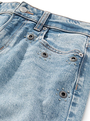PINK - Denim by PINK Mid-Rise Baggy Wide-Leg Jeans, image 2
