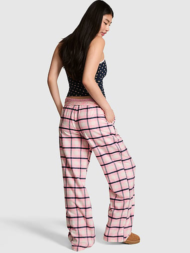 PINK - 100% Cotton Favorite Flannel Pajama Pants, image 2