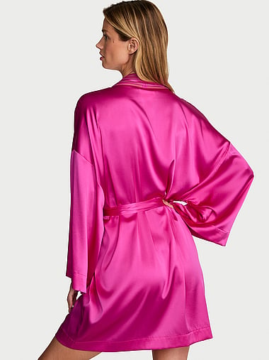 Very Sexy - Silk Sheer Stripe Short Robe, image 2