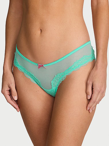 Victoria's Secret - Tease Mesh & Lace Cheeky Panty, image 1