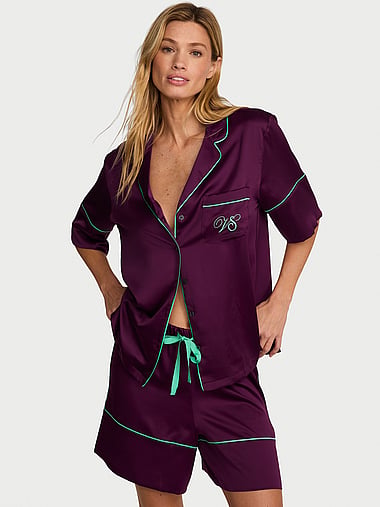 Victoria's Secret - Signature Satin Short Pajama Set, image 1