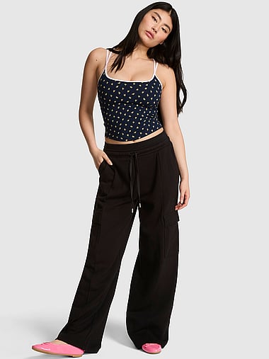 PINK - Campus Fleece™ Cargo Sweatpants, image 1