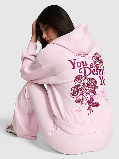 PINK - Campus Fleece™ Full-Zip Hoodie, image 1