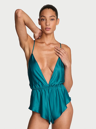 Victoria's Secret - Satin Flutter Romper, image 1