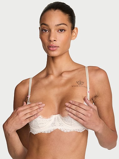 Dream Angels - Wicked Unlined Lace Peekaboo Balconette Bra, image 1