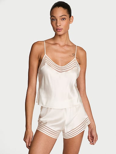 Very Sexy - Silk Sheer Stripe Cami Top, image 1