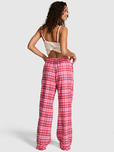 PINK - Cotton Favorite Flannel Pajama Pants, image 2