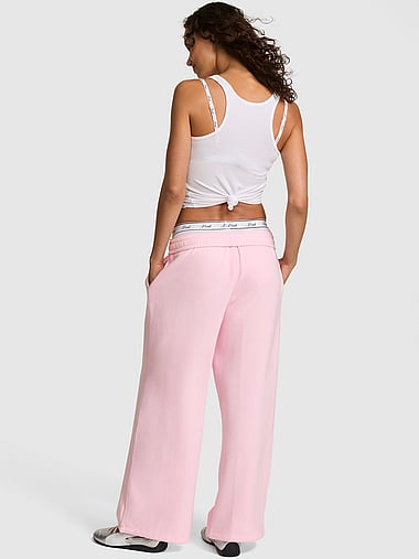 PINK - Campus Fleece™ Adjustable-Cinch Sweatpants, image 2