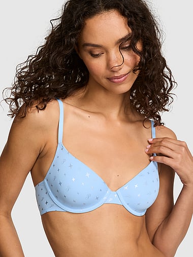 PINK - Wear Everywhere™ Lightly Lined Full Coverage T-Shirt Bra in Shine, image 1
