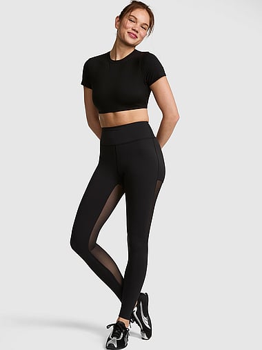 PINK - Relay Mesh Panel Leggings, image 2