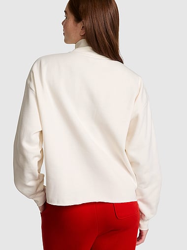PINK - Campus Fleece™ Quarter-Zip Straight-Cut Sweatshirt, image 2