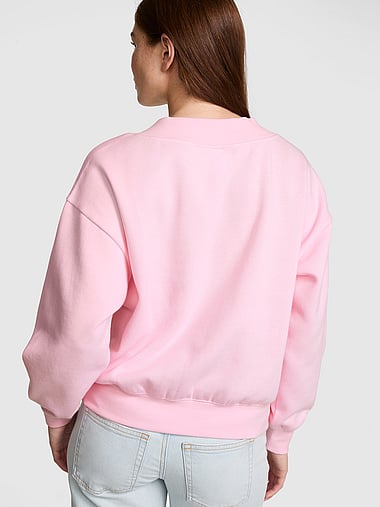 PINK - Campus Fleece™ V-Neck Sweatshirt, image 2