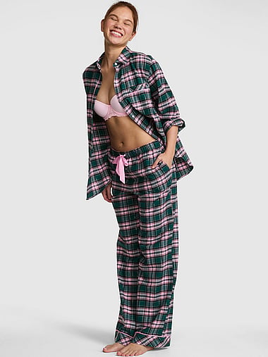 PINK - Favorite Flannel Long Pajama Set, image 1
