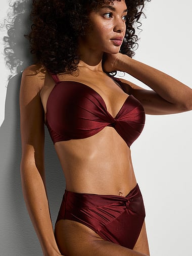 Victoria's Secret Swim - Satin Shine Twist Push-Up Bikini Top, image 1