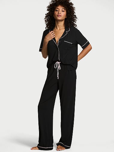 Victoria's Secret - SoSoft™ Modal Short-Sleeve Long Pajama Set, image 1