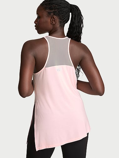 VSX Drapey Knit Side-Slit Tank Top, image 2