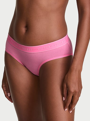Cotton - Logo Cotton Strappy Hiphugger Panty, image 1