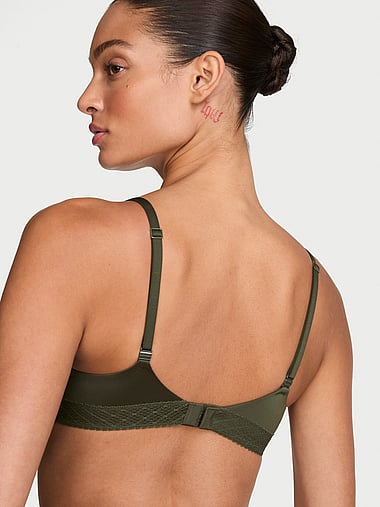 Body by Victoria - Lace-Trim Lightly Lined Demi Bra, image 2