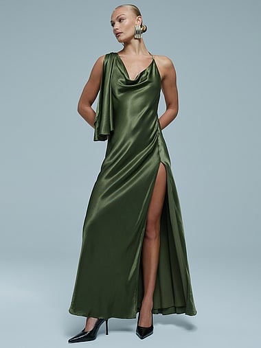 Bardot - Anastasia Satin Maxi Dress, image 1