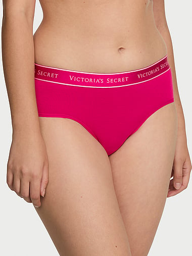 Cotton - Logo Cotton Strappy Hiphugger Panty, image 1