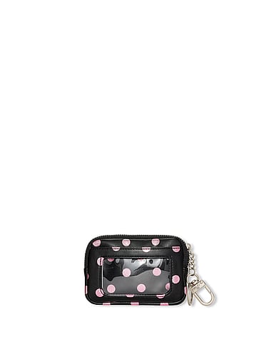 PINK - Zip Card Holder Keychain, image 2