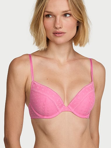 Victoria's Secret - Sexy Tee Dot Geo Lace Push-Up Bra, image 1