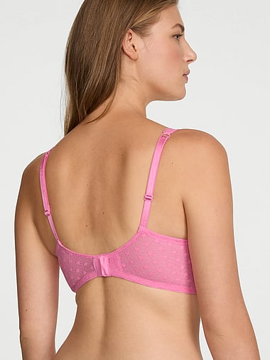 The Lacie - Dot Geo Lace Unlined Balconette Bra, image 2