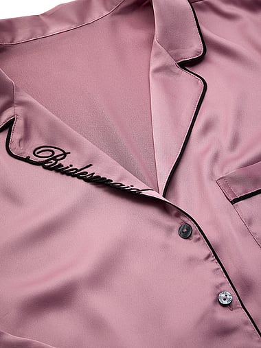 Victoria's Secret - Signature Satin Bridesmaid Long Pajama Set, image 2