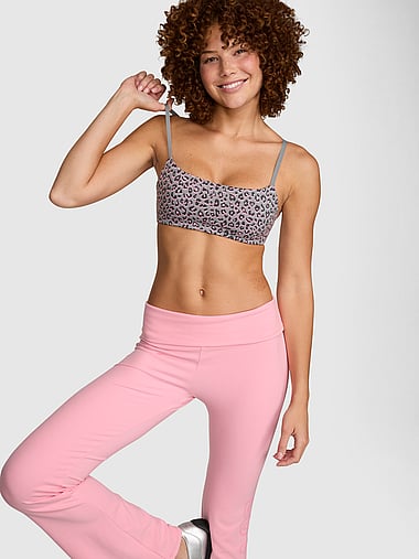 PINK - PINK Relay™ Square-Neck Sports Bra, image 1