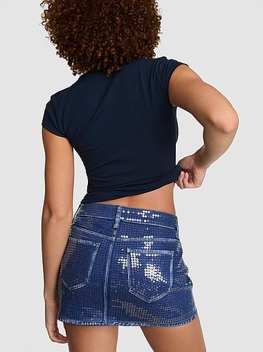 PINK - Denim by PINK Mini Jean Skirt, image 2