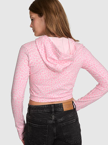 PINK - All-Day Cotton™ Full-Zip Hoodie, image 2