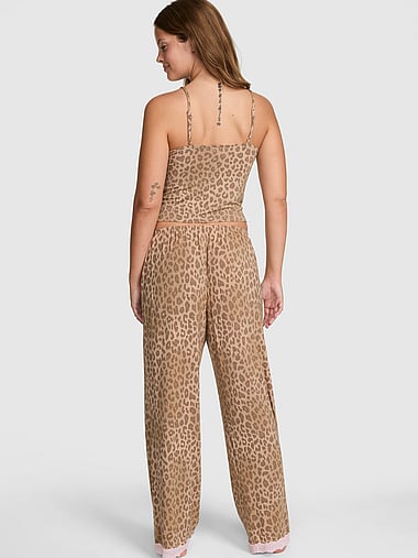 PINK - 24/7 Lounge Modal Lace-Trim Cami & Pants Pajama Set, image 2