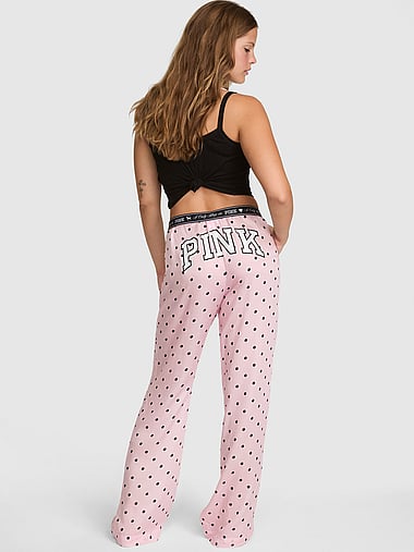 PINK - Silky Sleep Boxy Pajama Pants, image 1