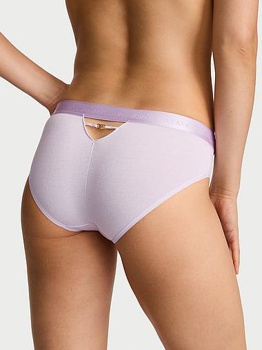 Cotton - Logo Cotton Strappy Hiphugger Panty, image 2