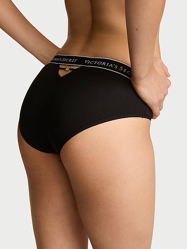 Cotton - Logo Cotton Strappy Hiphugger Panty, image 2
