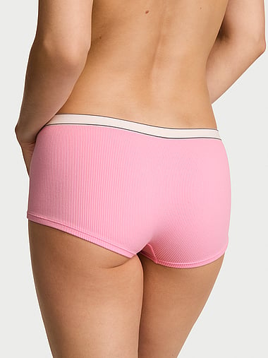 Seamless - Seamless Logo Rib Boyshort Panty, image 2