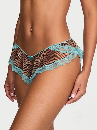 Victoria's Secret - Tease Mesh Lace-Trim Flutter Panty, image 1