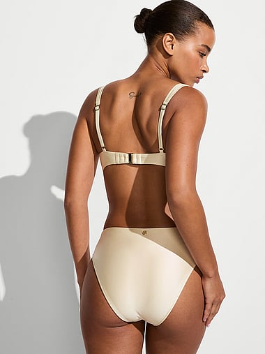 Victoria's Secret Swim - Satin Shine Twist High-Waist Cheeky Bikini Bottom, image 1