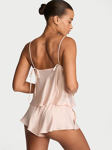Dream Angels - Twinkle Satin Bow Flutter Cami & Short Set, image 2