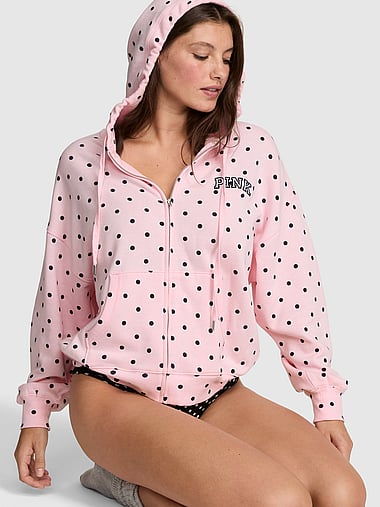 PINK - Campus Fleece™ Full-Zip Hoodie, image 1