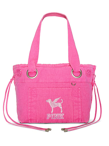 PINK - Canvas Flat-Bottom Tote Bag, image 2