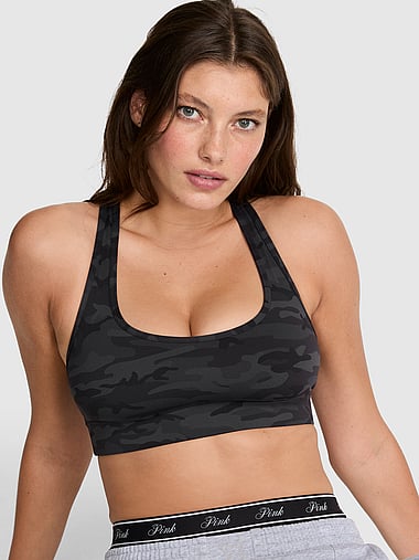 PINK - PINK Relay™ Racerback Sports Bra, image 1