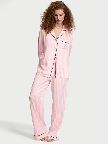 Victoria's Secret - Signature Satin Long Pajama Set in Signature Satin Print, image 1