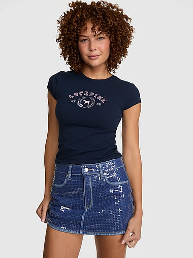 PINK - Denim by PINK Mini Jean Skirt, image 1