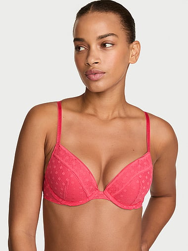 Victoria's Secret - Sexy Tee Dot Geo Lace Push-Up Bra, image 1