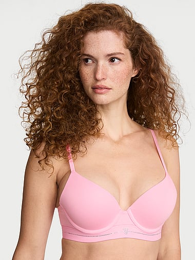 The T-shirt - Perfect Shape Signature Shine Cotton Push-Up Bra in Bling Band, image 1
