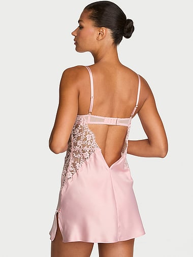 Dream Angels - Wicked Satin & Lace Mini Slip Dress, image 2