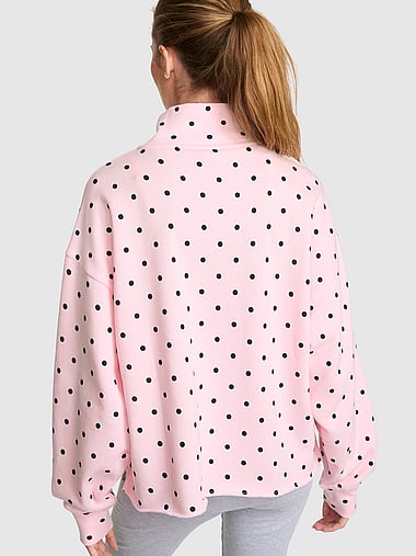 PINK - Campus Fleece™ Quarter-Zip Straight-Cut Sweatshirt, image 2